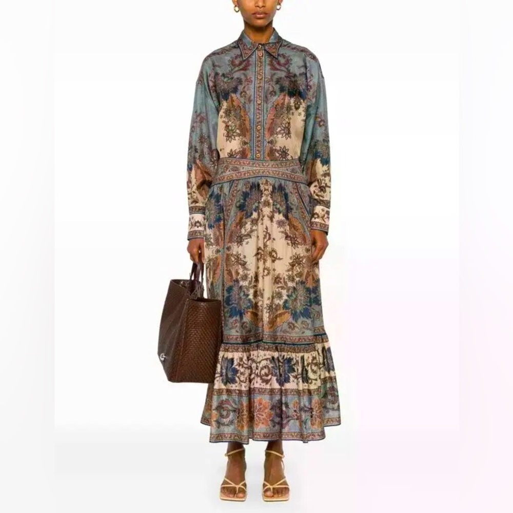 Zimmermann Ascension silk midi skirt - Picture 4 of 10
